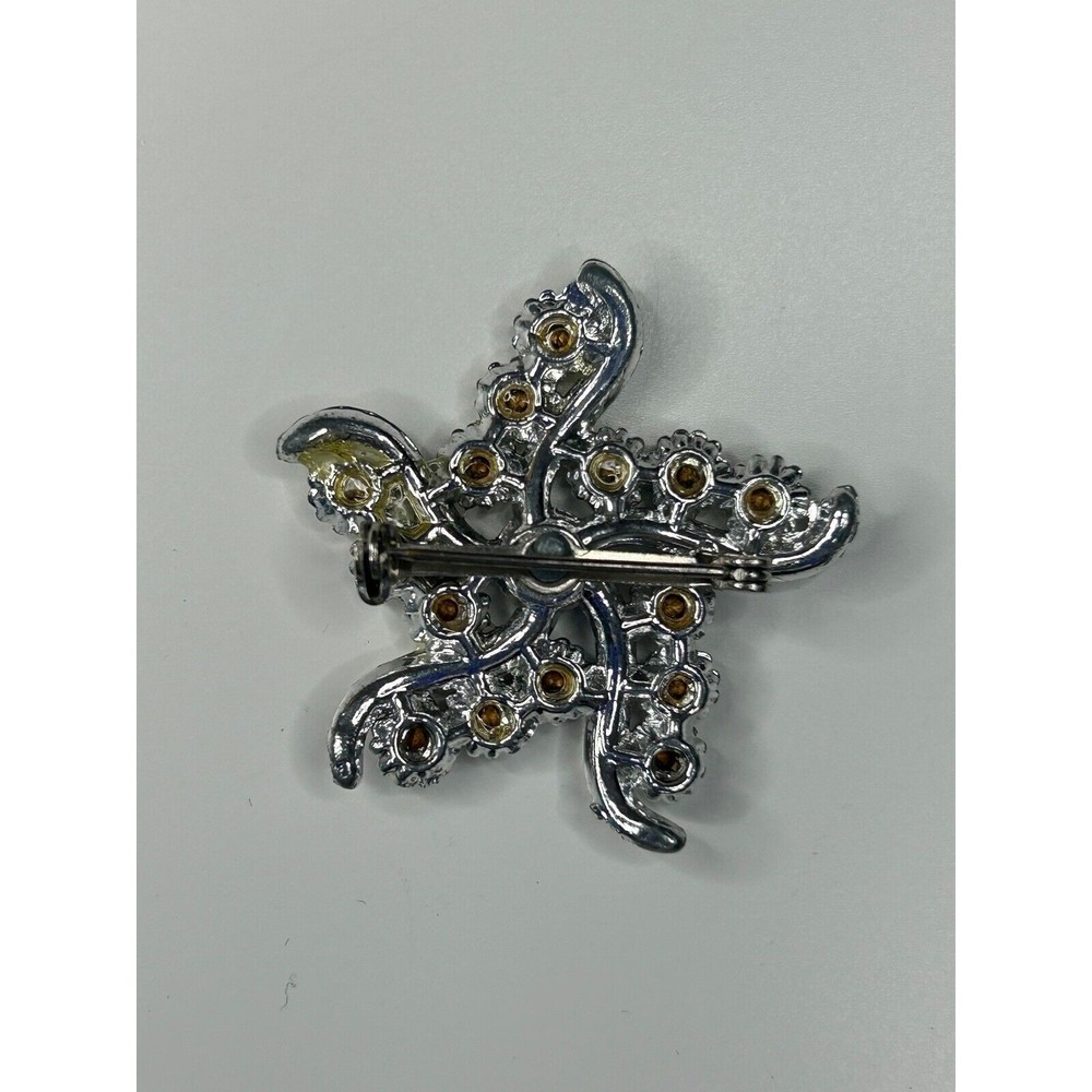 Vintage Star and Rhinestone Brooch RARE - Picture 2 of 3
